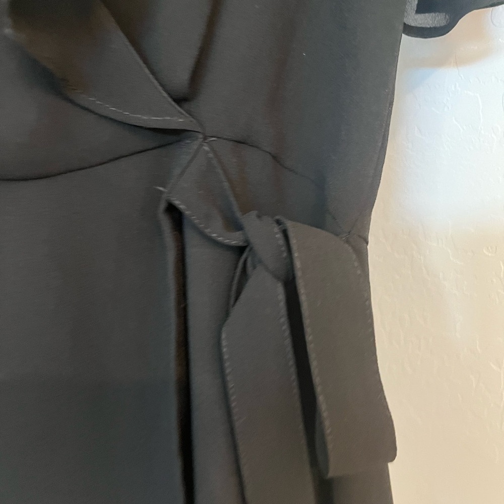 Calvin Klein Ruffle Wrap Top - Picture 4 of 5